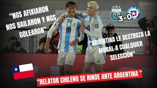 Relator Chileno rendido ante la Scaloneta Argentina vs Chile 30 [upl. by Nonah]