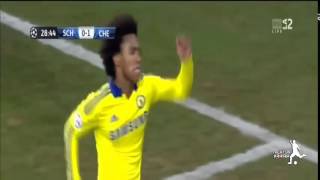 Chelsea vs Schalke 05 All Goals and Highlights 25112014 HD [upl. by Ahseikan]