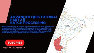 Advanced QGIS Tutorial Part 3  Batch processing [upl. by Kashden]