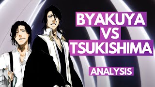 BYAKUYA KUCHIKI vs TSUKISHIMA SHUKURO  Bleach Battle ANALYSIS  The End of Broken Bonds [upl. by Ecnerrot495]