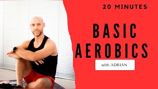 AEROBICS FOR BEGINNERS  LEARN THE BASICS IN 20 MINUTES [upl. by Enenstein]