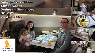 Singapore Airlines A380 Suites with a Baby Apr 2024  Sydney to Singapore SQ 232 [upl. by Hussey]