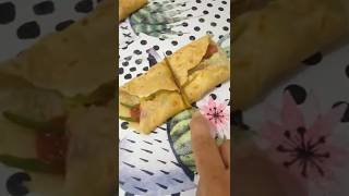 Crepe Wrap  Crepes  Savory amp Healthy easycooking crepes veggies shortsvideos recipevideo [upl. by Grenier]