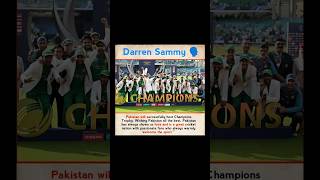 Darren Sammy About The Champions Trophy To Held In Pakistan 🏆 cricket shorts championtrophy2025 [upl. by Hoang583]