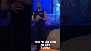 Peter Pan Goes Wrong preshow on Broadway peterpangoeswrong pangoeswrong pangoeswrongbway [upl. by Ardekan496]