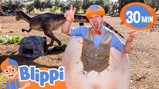 Blippis Dino Egg Adventure Learn about Dinosaurs  Educational Videos for Kids [upl. by Louie20]