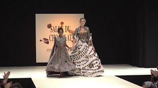 Chocolate Fair Paris opens with a fashion show [upl. by Torto927]