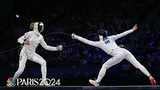 Vivian Kong wins HISTORIC fencing gold medal for Hong Kong  Paris Olympics  NBC Sports [upl. by Eseret980]