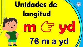 Convertir METROS a YARDAS  m a yd  1 💥 [upl. by Amadus]