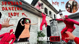 Parkour vs MONEY HEIST ESCAPING SERBIAN DANCING LADY 10  Epic Parkour POV HORROR Movie Chase [upl. by Leunammi]