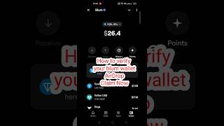 How To Verify You Blum Wallet Blum Airdrop Big Update Blum Airdrop Listing Confirm Blumshorts [upl. by Leicam]