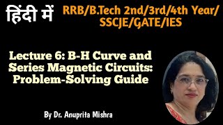 Lecture 6 BH Curve and Series Magnetic Circuits ProblemSolving Guide [upl. by Vivianne]