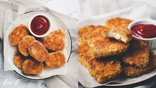 Vegan Chicken Nuggets Recipe with glutenfree option [upl. by Teage]