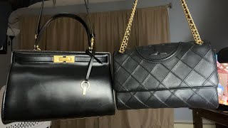 LEE RADZIWILL x FLEMING SOFT CONVERTIBLE SHOULDER BAG  Tory Burch  Unboxing [upl. by Rennold]