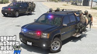 GTA 5 LSPDFR 041 716 SWAT Team Hanging On The Side Of Trucks While Performing A Police Raid [upl. by Kucik]