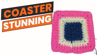 Create a STUNNING Coaster with Crochet Today [upl. by Siva]