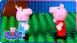 ♥ Peppa Pig  Peppa amp George Build Playhouse Episode 1 [upl. by Dorri596]