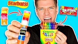 DIY Edible School Supplies FUNNY PRANKS Back To School Learn How To Prank using Candy amp Food [upl. by Tiffanie748]