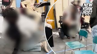 2 FL educators arrested after shocking video of teacher putting student 14 in chokehold surfaces [upl. by Acinomal]