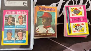 1975 Topps Baseball Subsets  Leaders Rookies MVP and WS cards [upl. by Florella]