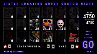 Dementophobia  Sister Location Super Custom Night [upl. by Elyr]