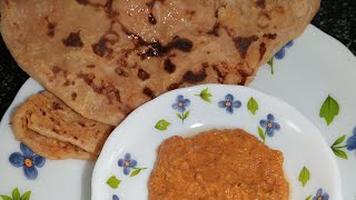 Easy and tasty Aloo Paratha recipe 🤤 kannadaPragathiskitchen25 breakfastrecipe paratha [upl. by Ylenats]