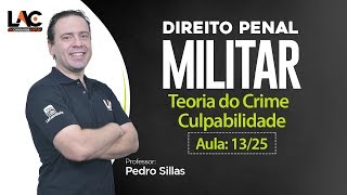 Direito Penal Militar  Teoria do Crime  Culpabilidade  Aulas Grátis 1325 [upl. by Lednam]