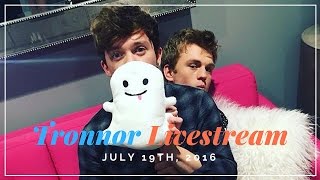 Tronnor Live The Vamps FB Livestream 71916 [upl. by Atnwahs]