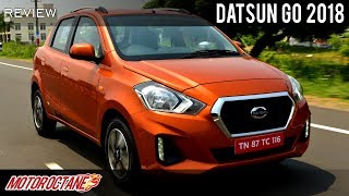 Datsun Go 2018 Review  Tiago competition  Hindi  MotorOctane [upl. by Leirad]