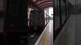 DLR leaves Canary Wharf dlr train [upl. by Ahsienar]