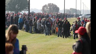 Trump supporters celebrate the presidents visit to Southern Illinois [upl. by Kerstin785]