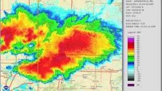 May 22 2011 Joplin Tornado Radar Loop [upl. by Shorter642]