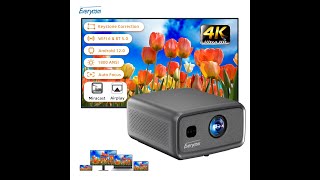 Touyinger Everycom cubelite E1 projector 1800ansi lumen 364gb BIG memory 4k projector outdoor show [upl. by Suneya33]