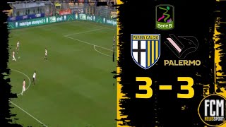 PARMA PALERMO 33  Non basta il gol DA CENTROCAMPO di BRUNORI incredibile rimonta al 95esimo [upl. by Leotie]