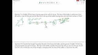 AP Calc Related Rates Problem Set odds 2024 [upl. by Llenet]