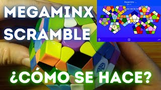 CÓMO MEZCLARSCRAMBLEAR O LEER SCRAMBLE MEGAMINX [upl. by Gelya32]