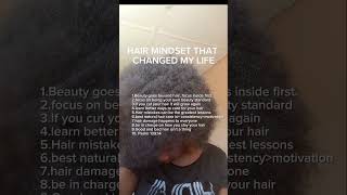 life changing hair mindsetnatural hair selflove selfbeauty [upl. by Atsylak]