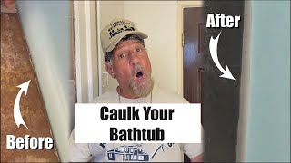 CAULK YOUR OWN BATHTUB [upl. by Nylyak223]