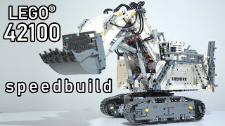 LEGO 42100 Speedbuild  LEGO Liebherr R 9800 Excavator Speed Build  LEGO 42100 Review [upl. by Sucramal]