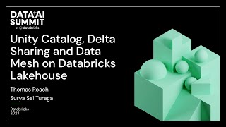 Unity Catalog Delta Sharing and Data Mesh on Databricks Lakehouse [upl. by Latia]