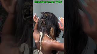 French Rolls Tutorial 360 HD Lace Wig Install  Brown Highlight Hairstyle [upl. by Tanney]