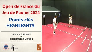 REAL TENNIS  HIGHLIGHTS  RiviereHowell vs ShenkmanGordon  Open de France 2024 12 Finale [upl. by Gassman]