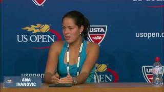 2009 US Open Press Conferences Ana Ivanovic First Round [upl. by Amarillis]