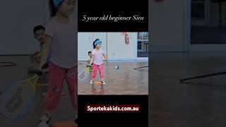 TENNIS GIRL MAKES GREAT PROGRESS IN ONLY ONE TERM OF TENNIS SPORTEKA KIDS TENNIS SCHOOL [upl. by Patricia]