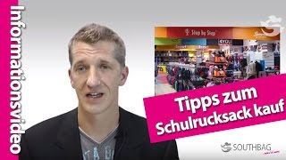 Der richtige Schulrucksack  Tipps zum Kauf [upl. by Jerad70]