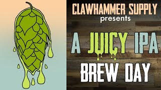 Brewing Beer Juicy IPA All Grain Homebrew Recipe [upl. by Akinet]