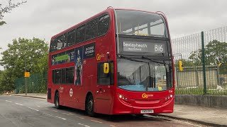 DFRV  London Central Route B16 Kidbrooke To Bexleyheath Bus Garage To Kidbrooke  E241 YX61DPO [upl. by Macmullin]