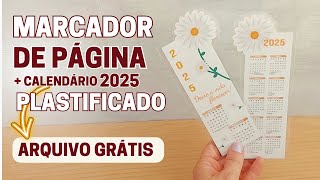 Marca Página com Calendário 2025 [upl. by Yarb618]