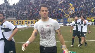 ParmaSantarcangelo 10  Il finale con i Crociati in tuffo sotto la Curva Nord [upl. by Anale]