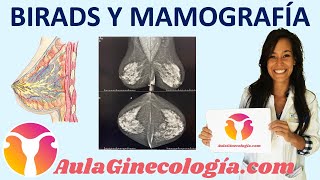 BIRADS MAMOGRAFÍA y riesgo en función de la clasificación  Ginecología y Obstetricia [upl. by Aihsenet]